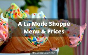 A La Mode Shoppe Menu & Prices