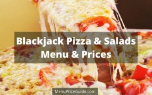 Blackjack Pizza & Salads Menu Prices