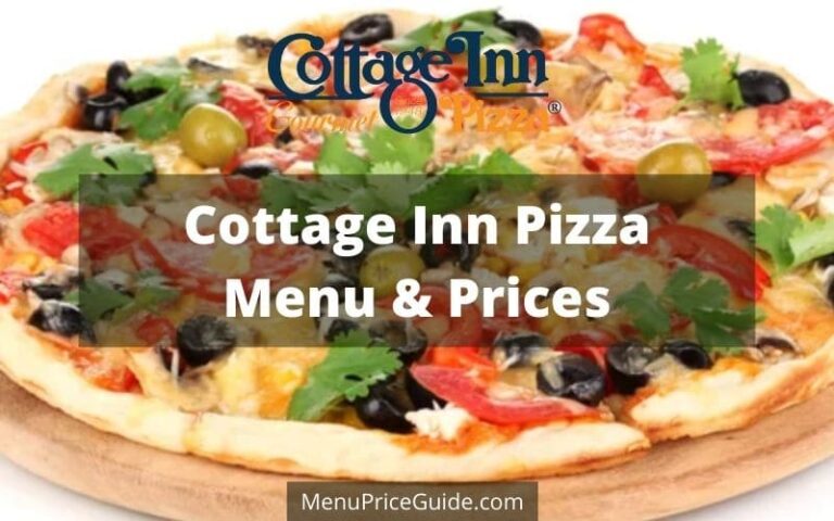 Cottage Inn Pizza Menu Prices