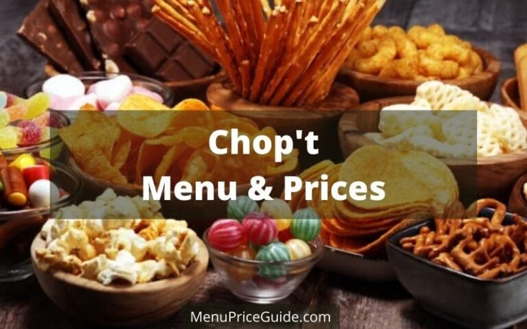 Chop't Menu Prices