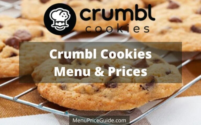 Crumbl Cookies Menu Prices
