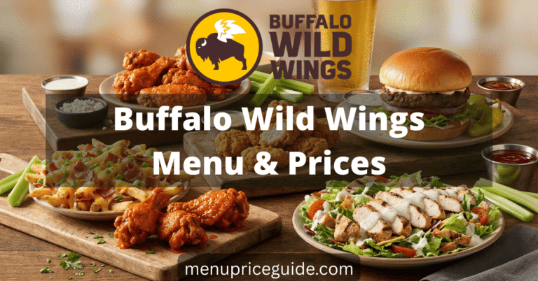 Buffalo Wild Wings Menu with Prices