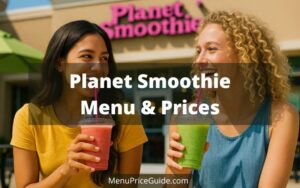 Planet Smoothie menu prices