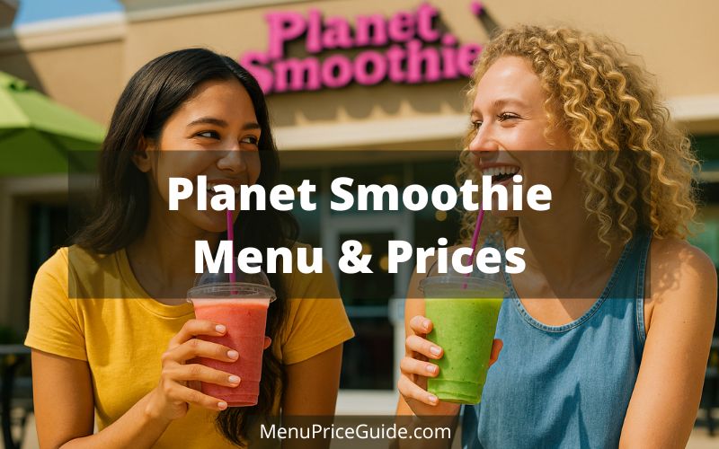 Planet Smoothie menu prices