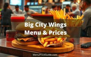 Big City Wings Menu with Prices