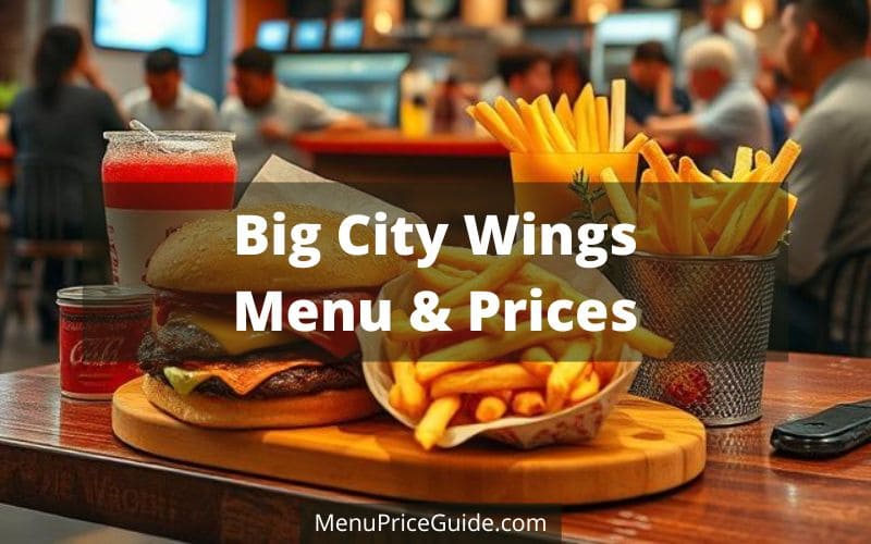 Big City Wings Menu with Prices