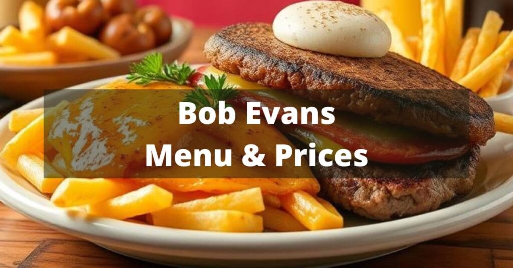 Bob Evans Menu with Prices