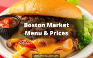 Boston Market Menu with Prices