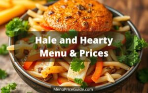 Hale and Hearty Menu with Prices