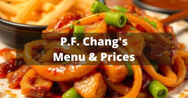 P.F. Chang's Menu with Prices