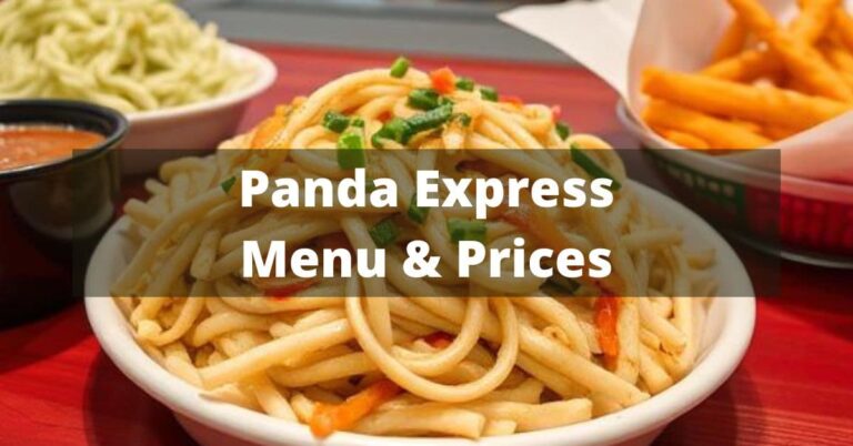 Panda Express Menu with Prices