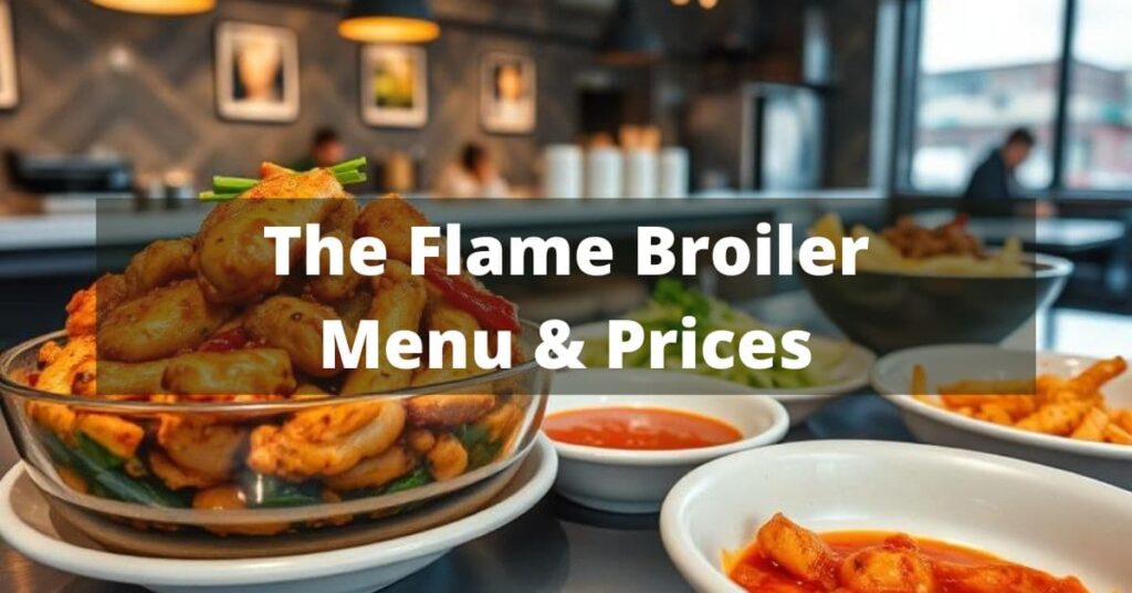 The Flame Broiler Menu with Prices