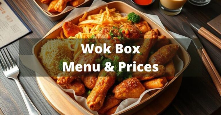 Wok Box Menu with Prices
