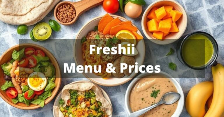 Freshii Menu with Prices