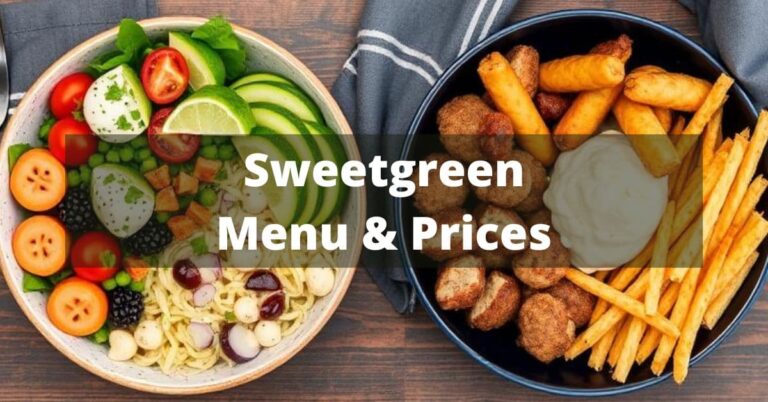 Sweetgreen Menu with Prices