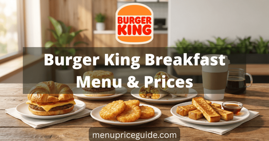 Burger King Breakfast Menu