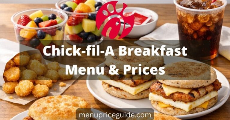 Chick-fil-A Breakfast Menu prices