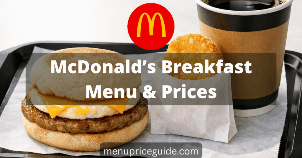 McDonalds Breakfast Menu