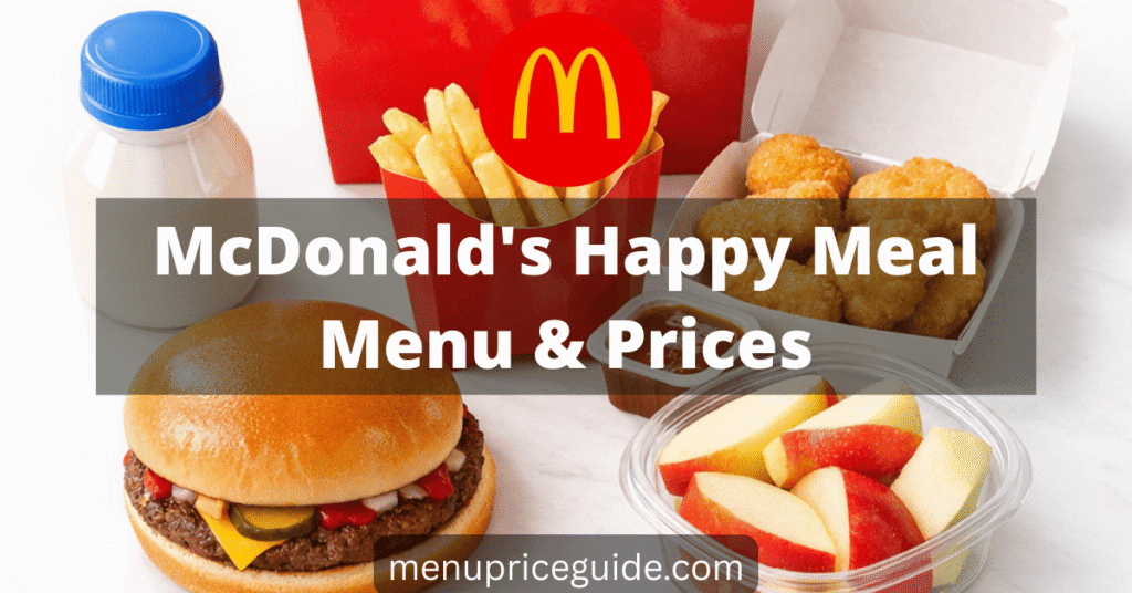 McDonald's Happy Meal menu prices
