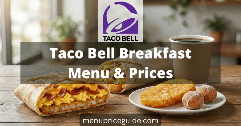 Taco Bell Breakfast Menu with prices