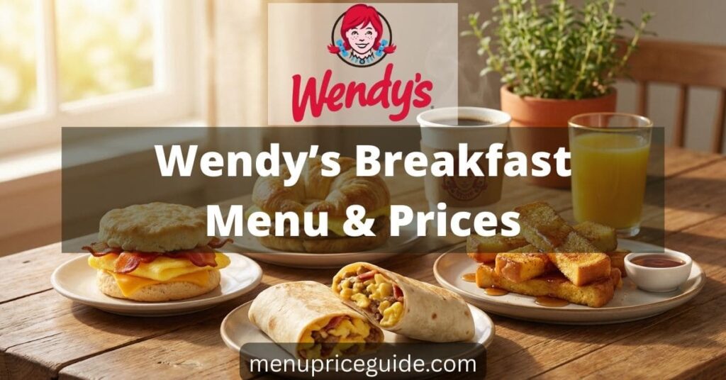 Wendy's Breakfast Menu with prices featured image