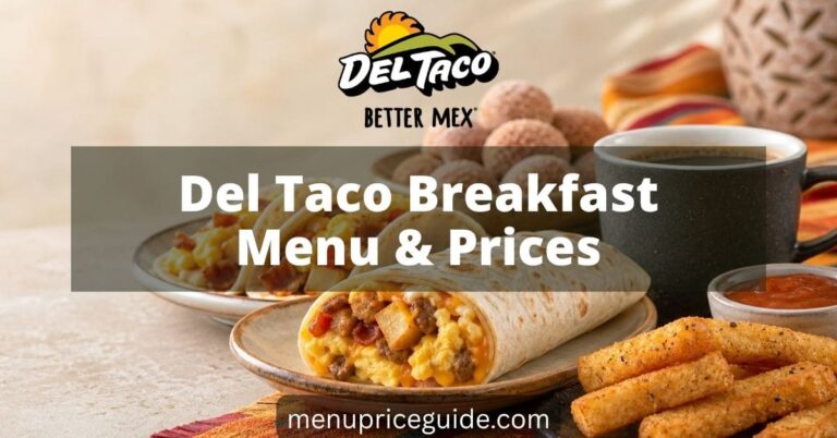 Del Taco Breakfast Menu with Prices
