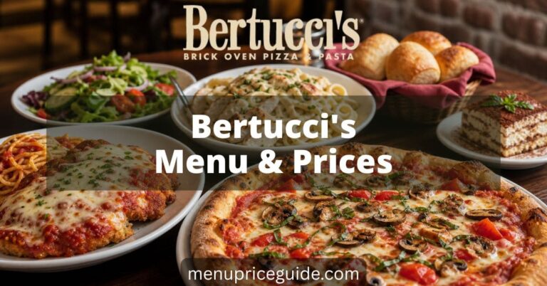 Bertuccis Menu with Prices