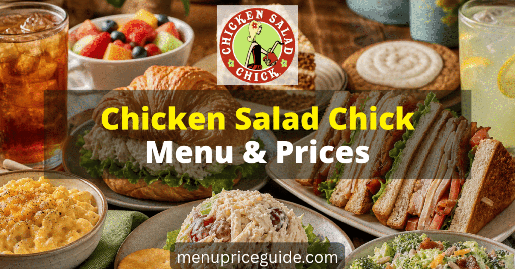 Chicken Salad Chick Menu with Prices