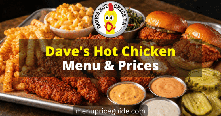 Daves Hot Chicken Menu with Prices