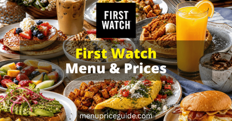 First Watch Menu with Prices