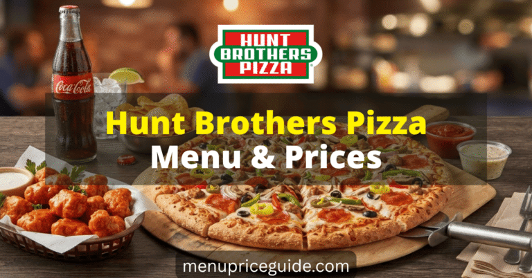 Hunt Brothers Pizza Menu with Prices