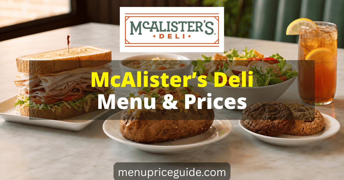 McAlister’s Deli Menu with Prices