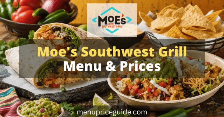 Moes Southwest Grill Menu with Prices