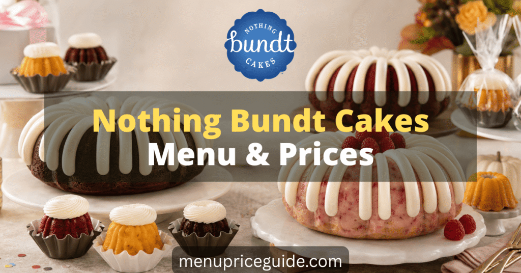 Nothing Bundt Cakes Menu with Prices Featured Image
