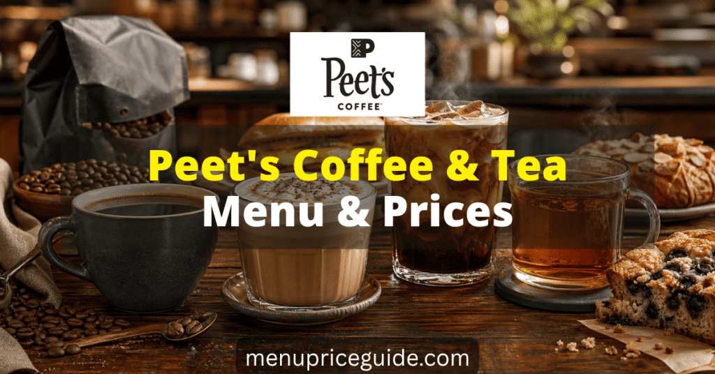 Peets Coffee Menu with Prices