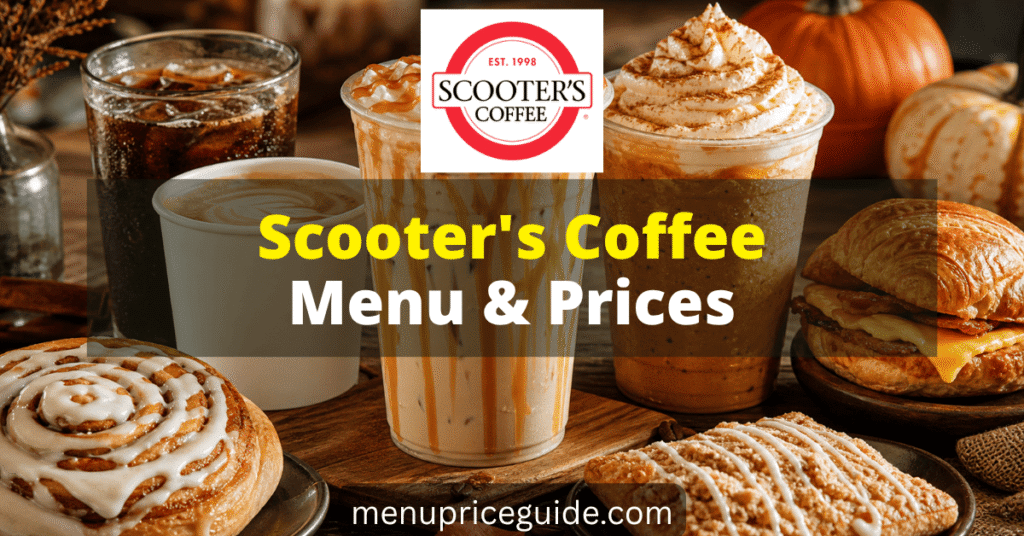 Scooter's Coffee Menu with Prices