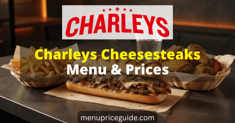 Charleys Cheesesteaks Menu with Prices